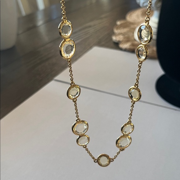 Kate Spade long Goldtone and glass necklace - Picture 12 of 12